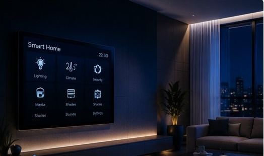 Smart home automation screen